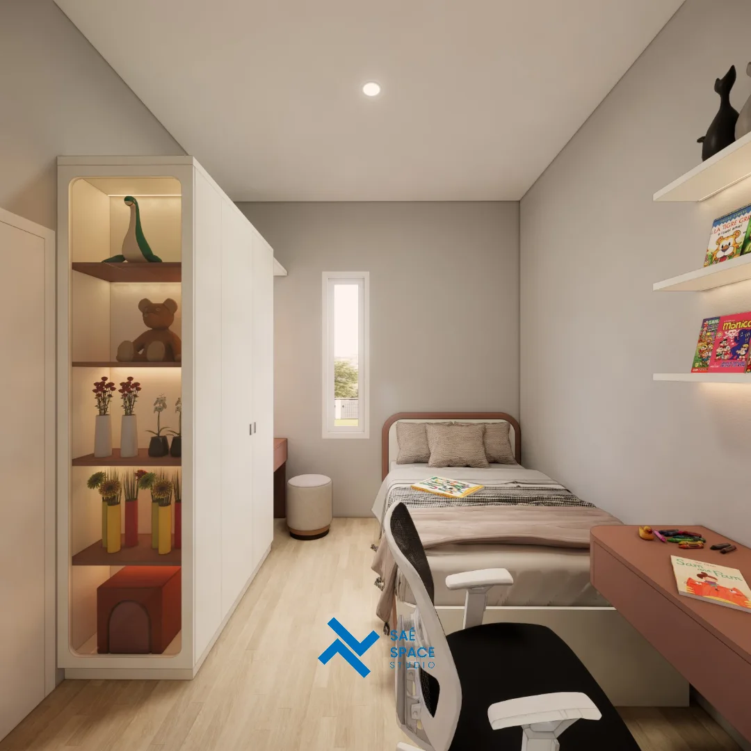 Warm Minimalist Bedroom