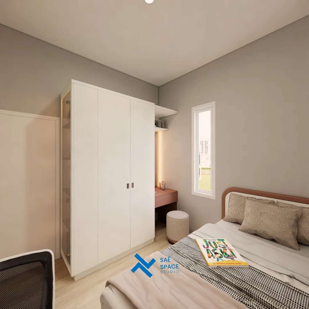 Warm Minimalist Bedroom Image 2