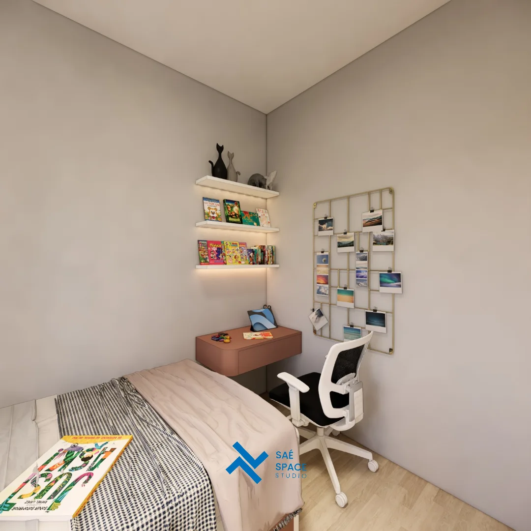 Warm Minimalist Bedroom Image 5