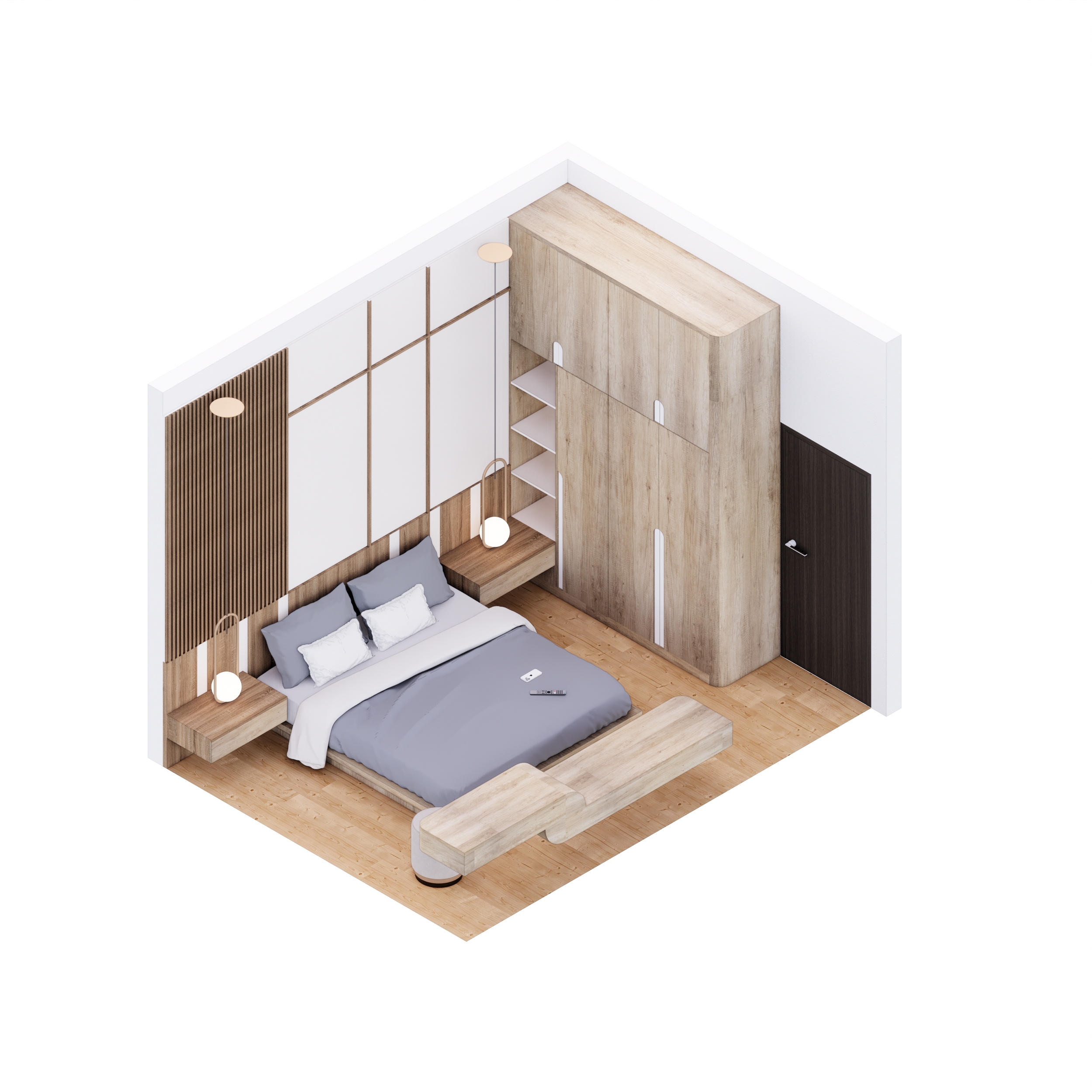 Serene Japandi Bedroom
